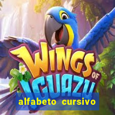 alfabeto cursivo para treinar caligrafia